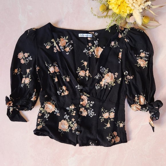 Reformation Ani Top - Floral - Picture 5 of 7